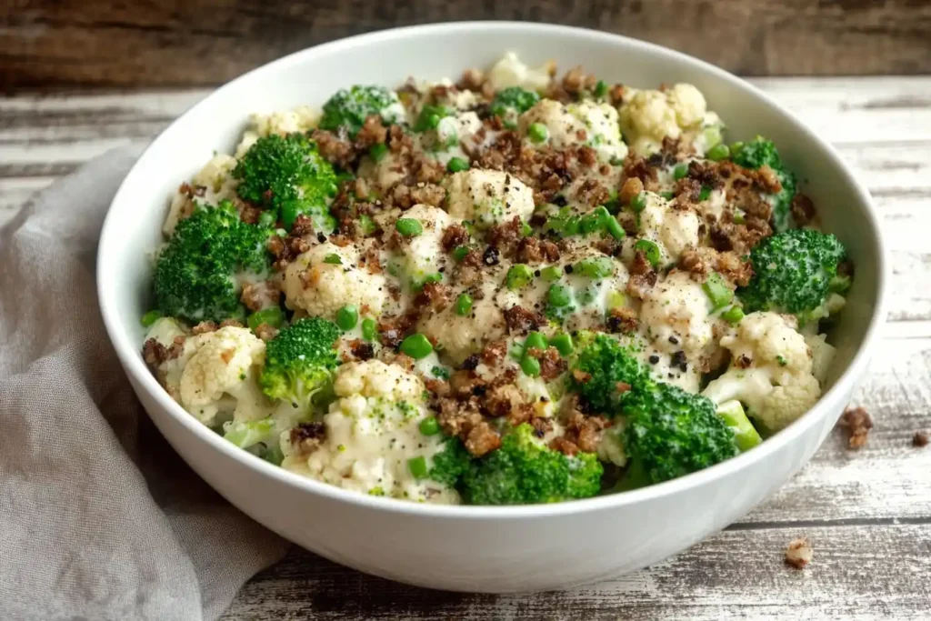 Broccoli Cauliflower Salad