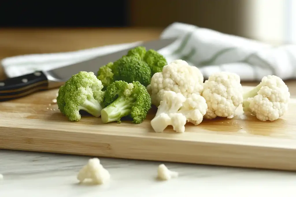 Fresh Broccoli and Cauliflower