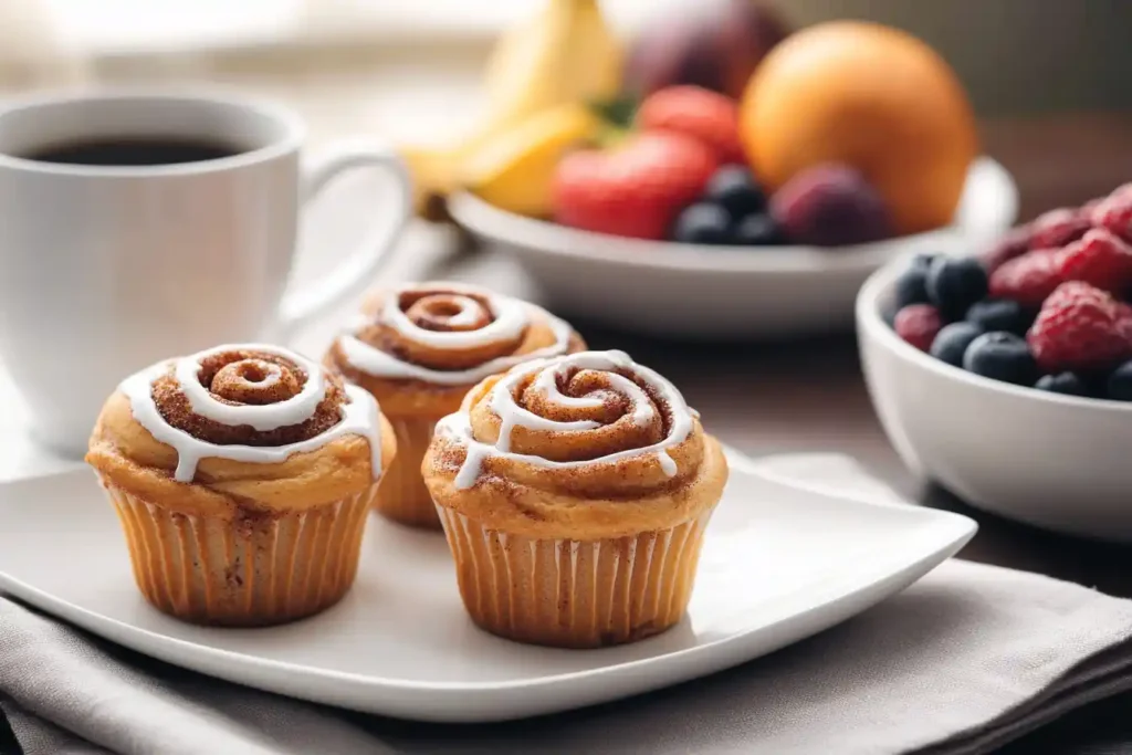 Muffins on a Breakfast Table