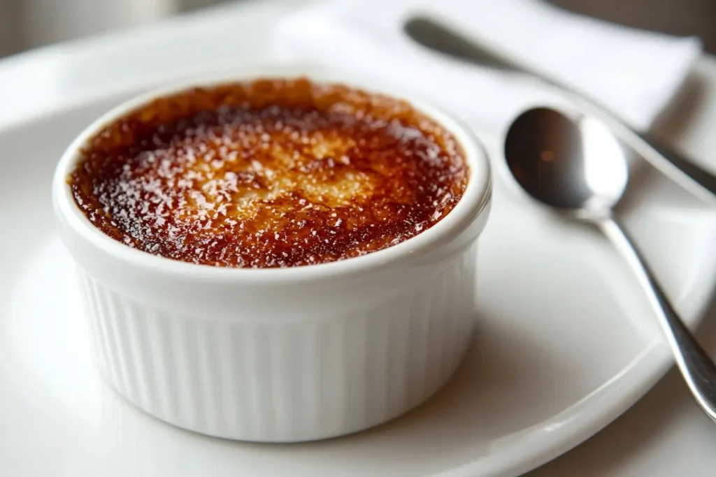 Crab Brulee on Marble Plate