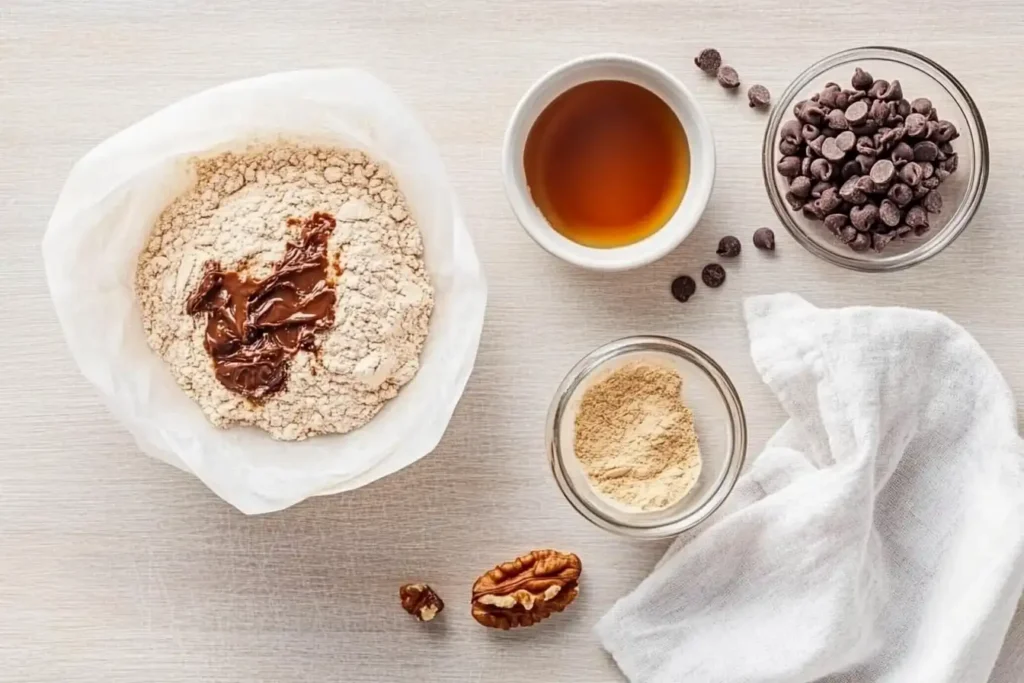 Ingredients for protein cookies