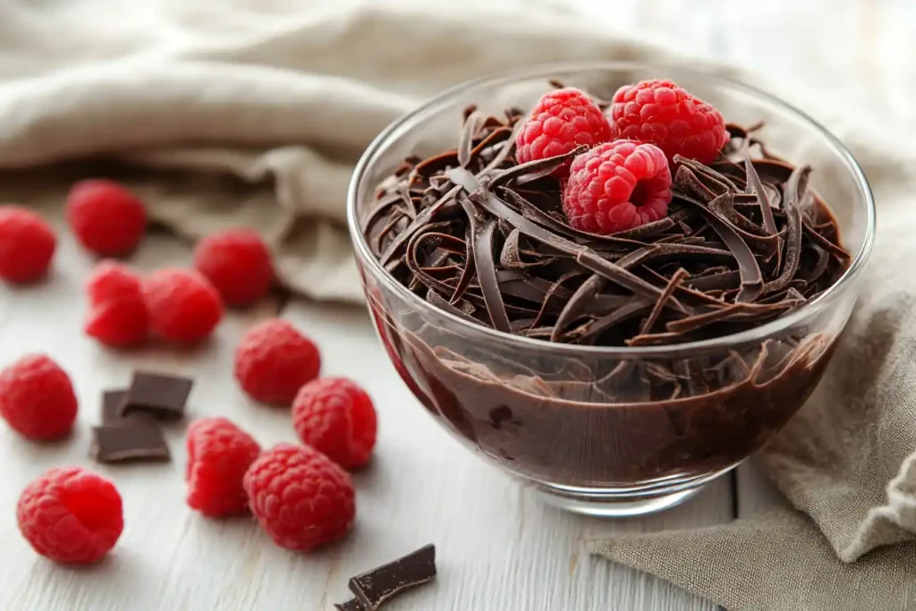 Chocolate protein pudding variation