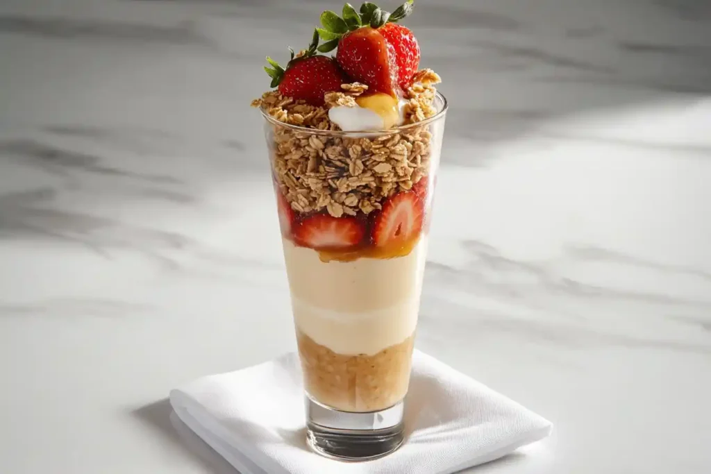 Protein pudding parfait