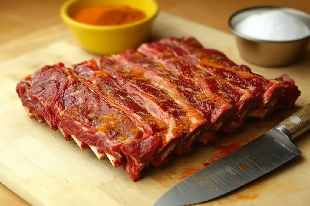 Selecting beef back ribs