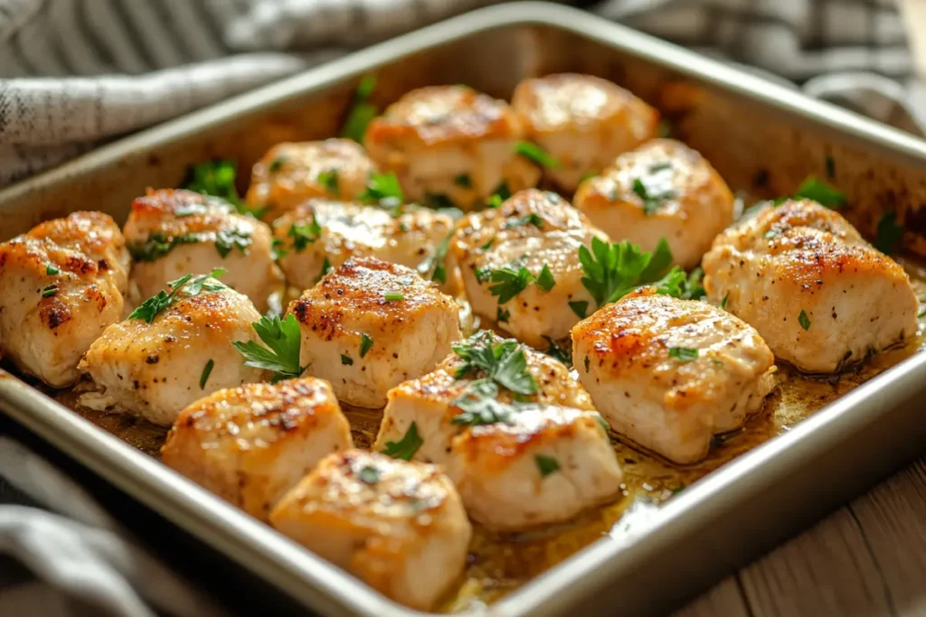 baked diced chicken recipe