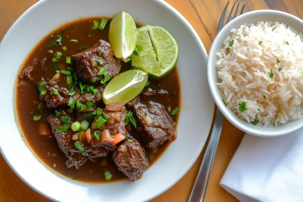 Full Plated Beef Pares Meal