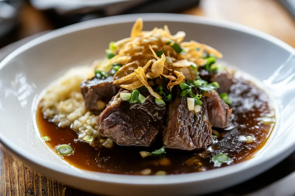 Beef Pares Bowl Close-up