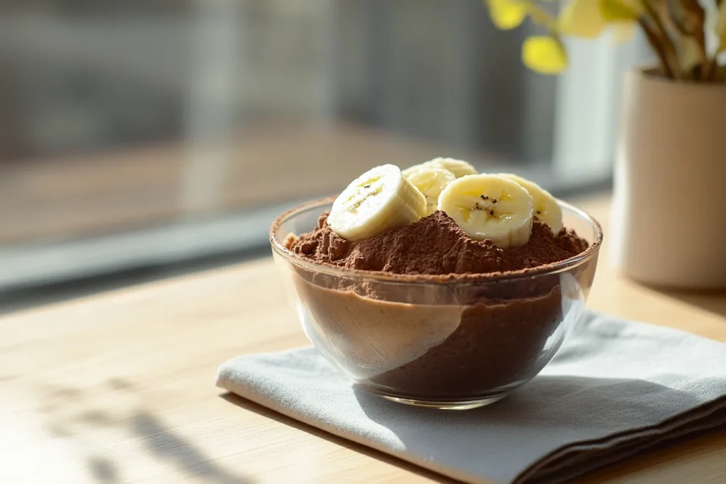 Chocolate protein pudding cup