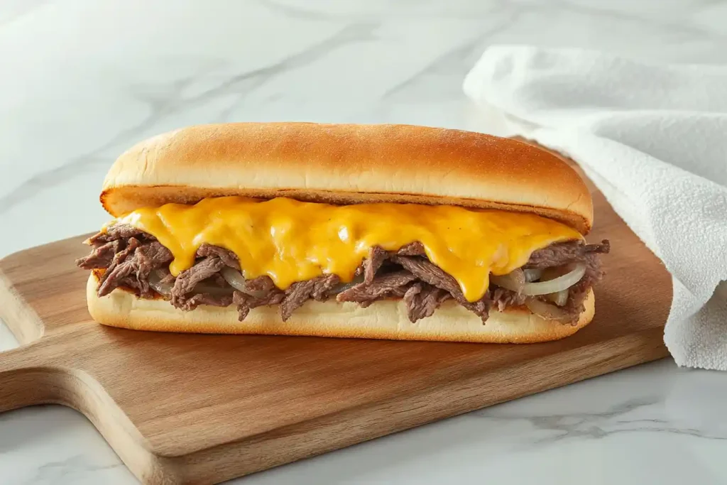 Classic Philly Cheesesteak Sandwich