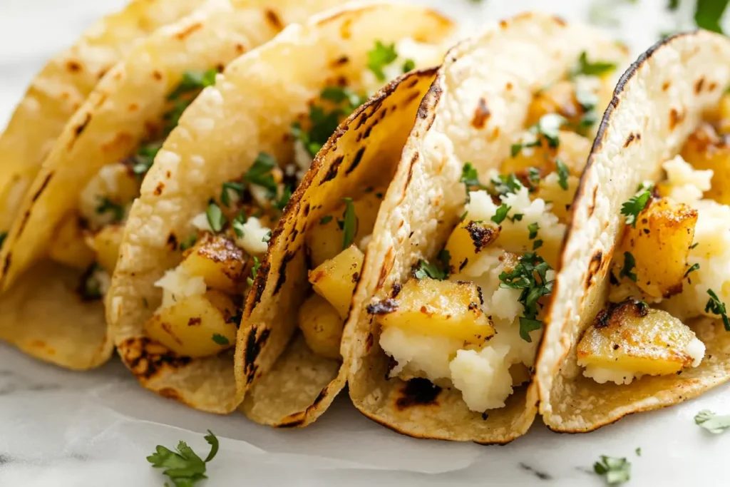 crispy potato taco shells