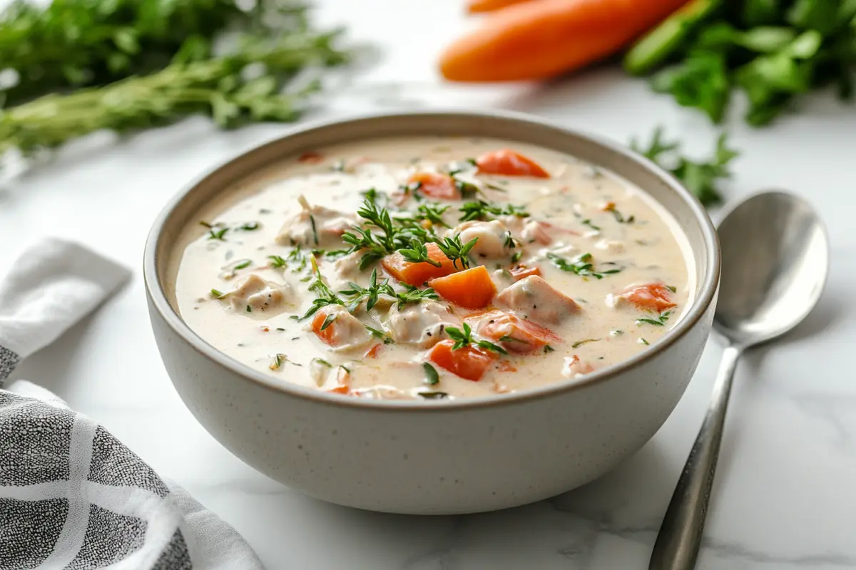 Creamy soup bowl