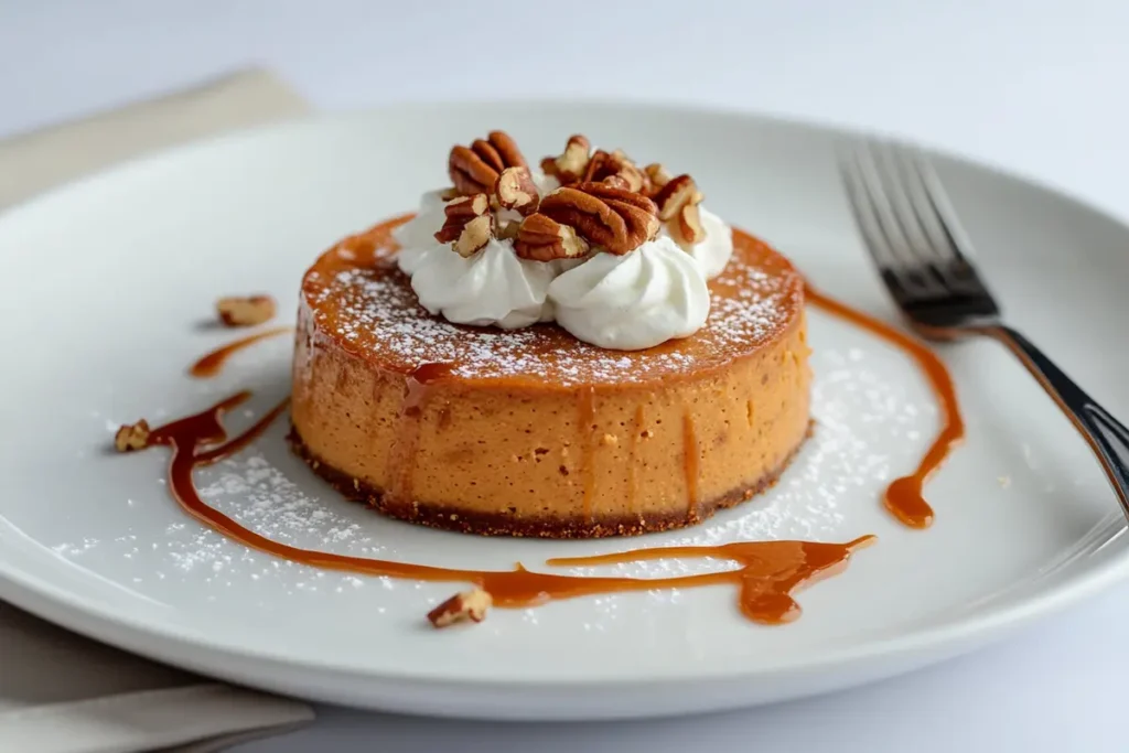 Decorated Sweet Potato Cheesecake