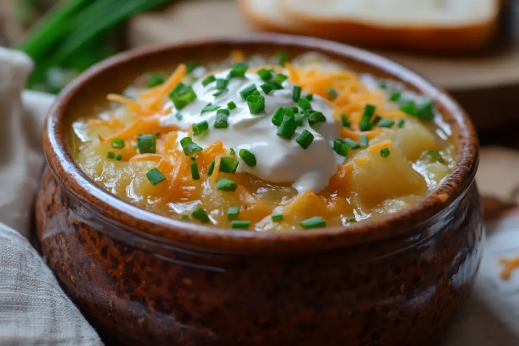 Potato Soup with Toppings