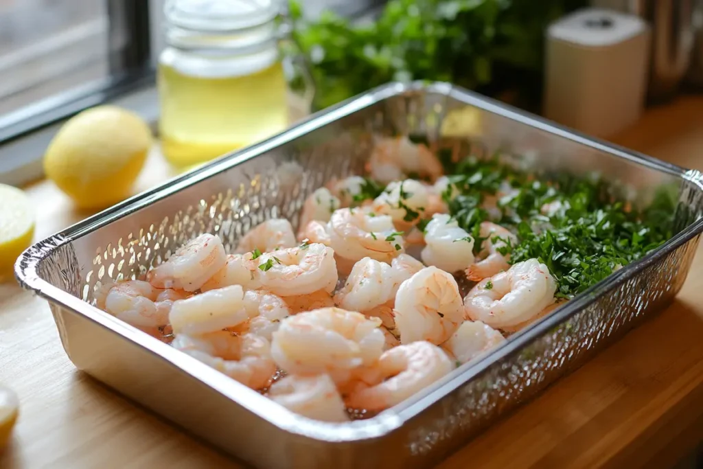 Cooking shrimp healthily