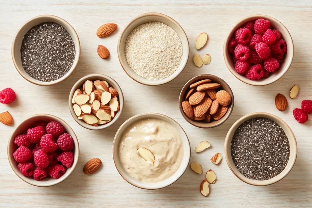 Protein pudding toppings