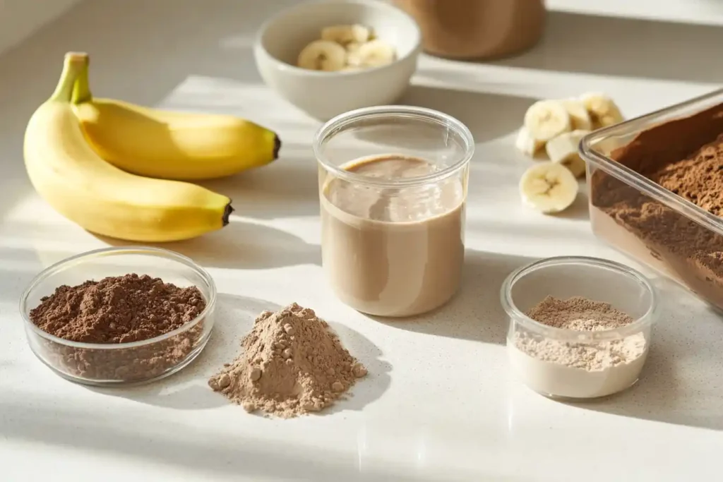 Ingredients for protein pudding