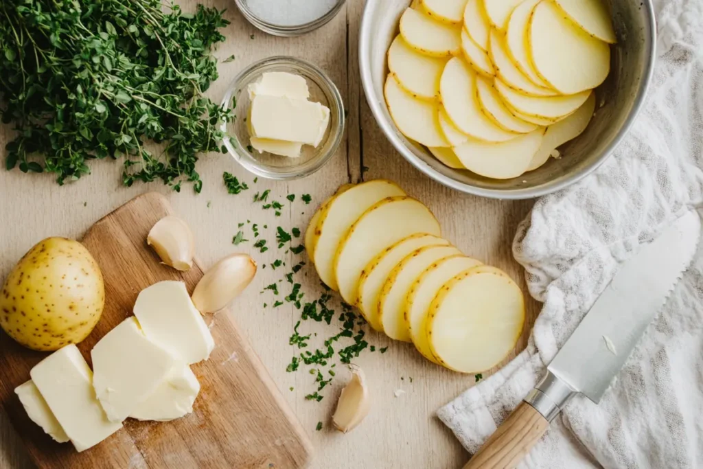 Potato pave ingredients