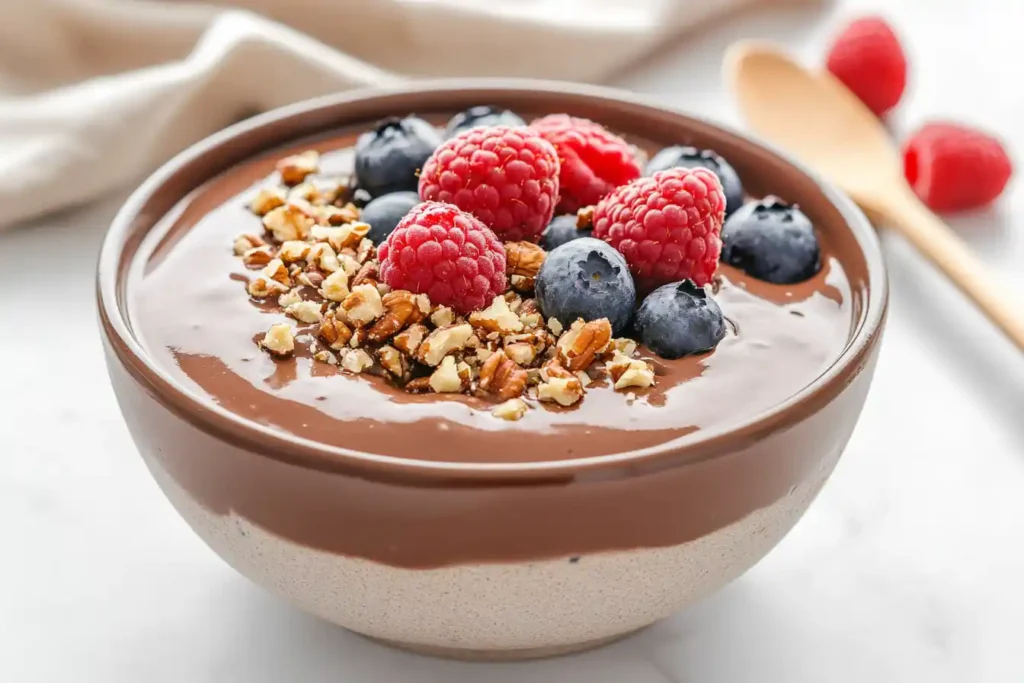 Protein shake pudding bowl