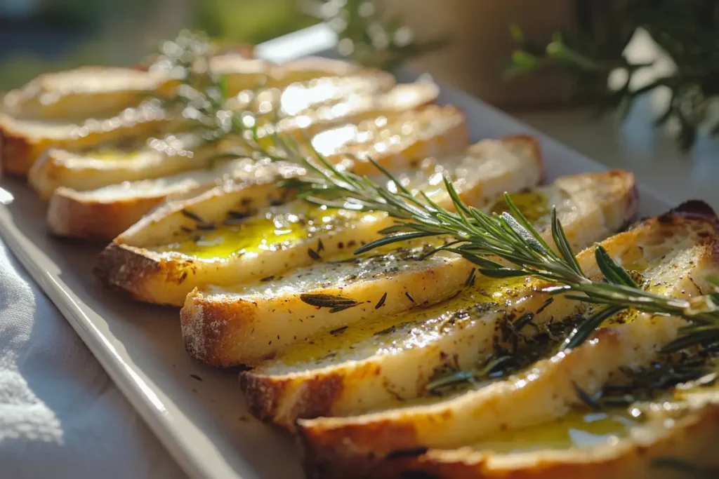 Savory Long Bread Loaf with Olive Oil