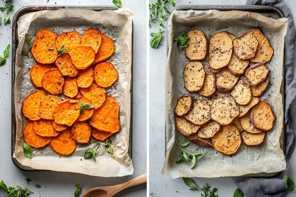 Sweet potatoes soaking science